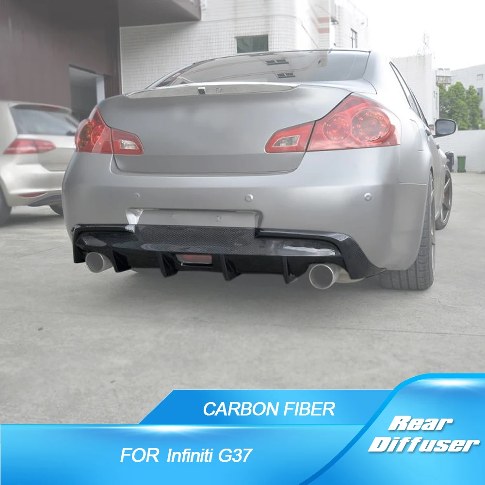 Carbon Fiber Rear Diffuser for Infiniti G37 G37S 4 Door Base Sedan Sport 2009-2013 Not Fit for USA Market Car Rear Diffuser FRP