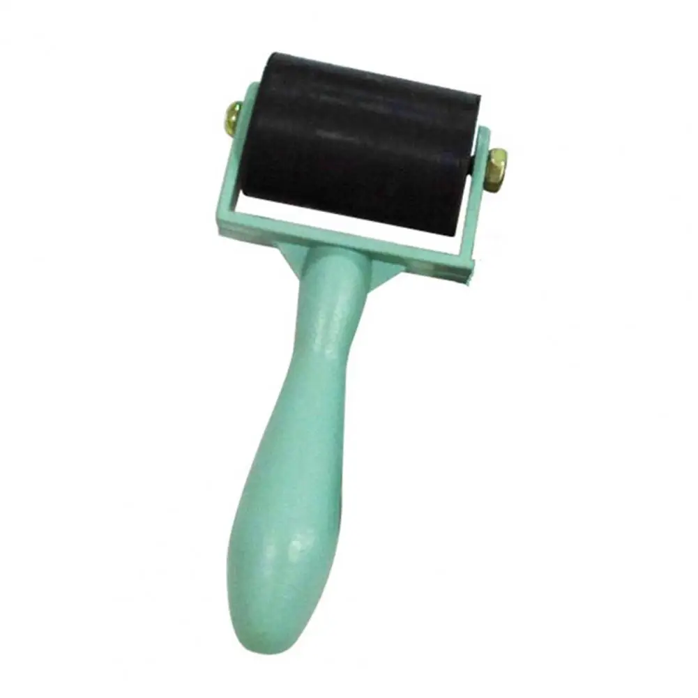 Multi-functional Rubber Brayer Non-slip Handle Durable Ergonomic Grip Rubber Covered Roller Smooth