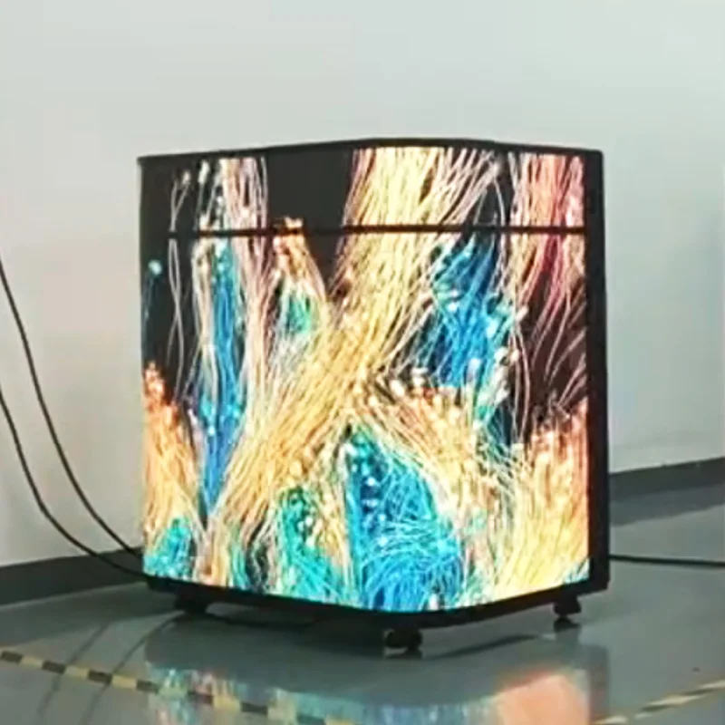 Full-Color P2 P1.86 Led Dj Booth for Music Festival Customizable Shaped Dj Booth Table Led Display Screen Front Desk Reception view 3