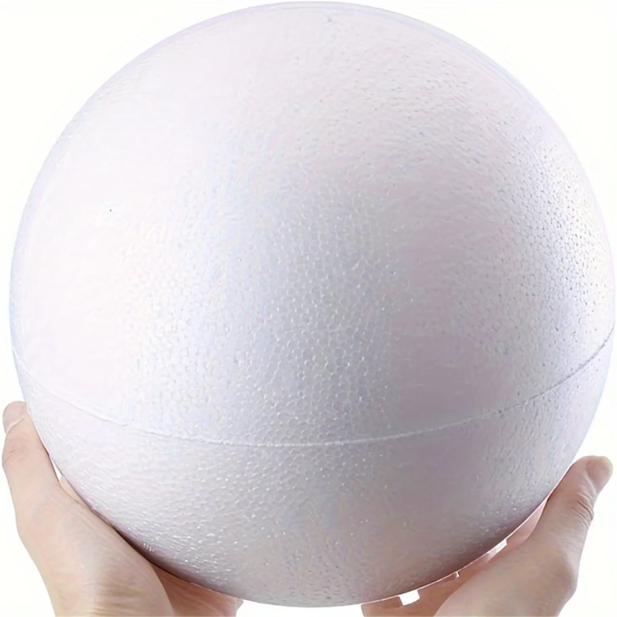 1pc 20cm/7.87in white solid foam ball, suitable for school DIY craft project Craft craft party decoration painting DIY Christmas