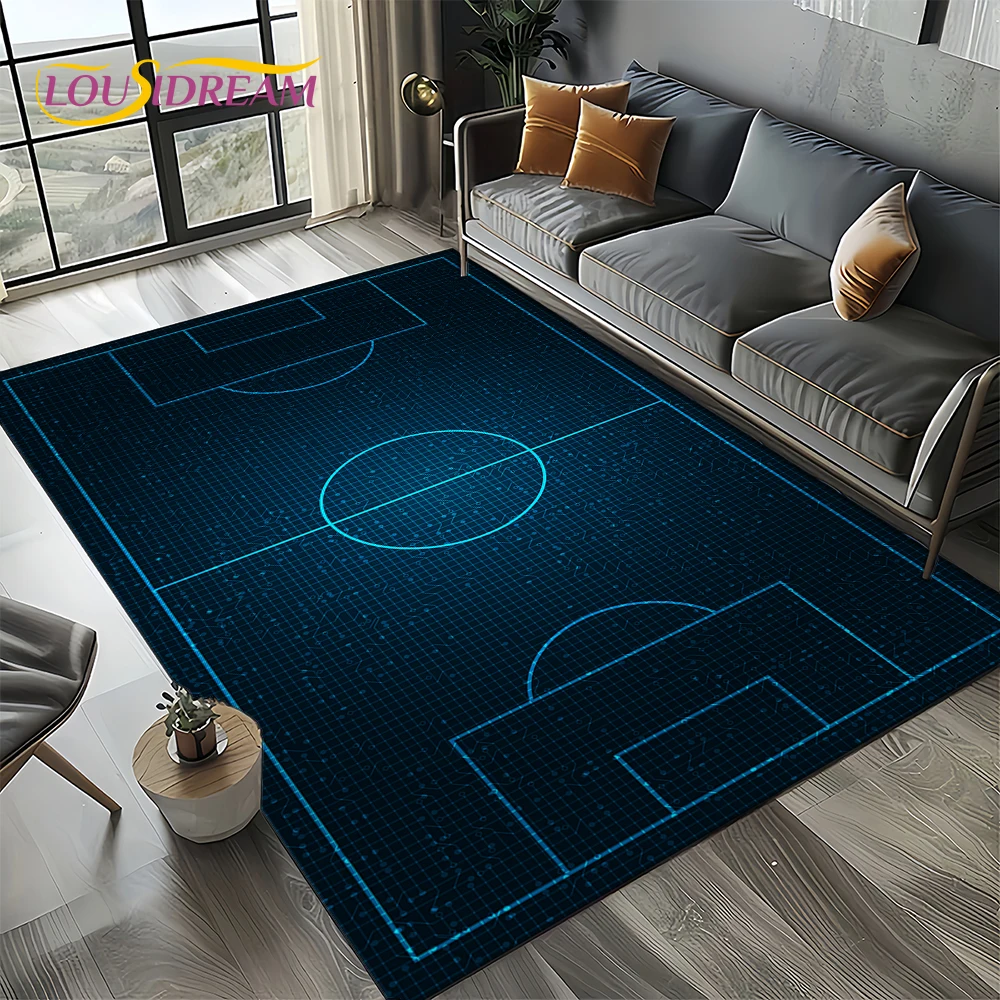 27 Style Football Field Soccer Sport Carpet Rug for Living Room Bedroom Home Sofa Decoration,Kids Area Rug Non-slip Floor Mat