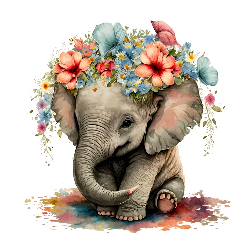 Beautiful flowers and cute elephants creative wooden puzzles, high level puzzles Christmas gifts, birthday gifts, party gifts