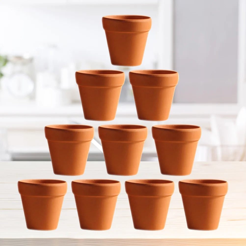 

20Pcs Ceramic Flower Pots Red Terracotta Planters for Small Plants Indoor Outdoor Gardens Ideal for Crafts Childrens School
