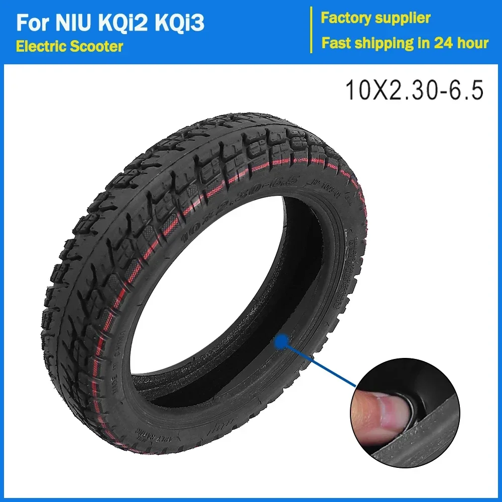 

10x2.3-6.5 Self-Healing Jelly Electric Scooter Vacuum Tyre For NIU KQi2 KQi3 Kickscooter Off-road Tubeless Tire With Valve Parts