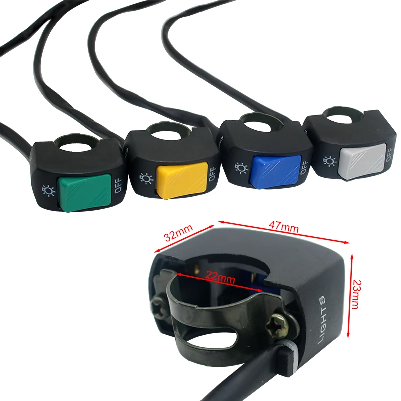 Motorcycle Switch ON OFF Control Buttton Handlebar Mount Headlight Signal Lamp Control Modified Switches Accessories