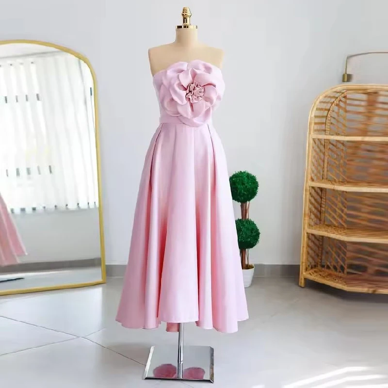 

2025 Luxury Ball Dress Flowers Cloth Prom Clothes Custom Made Wedding Evening Dress Woman Off-shoulder Prom Dresses