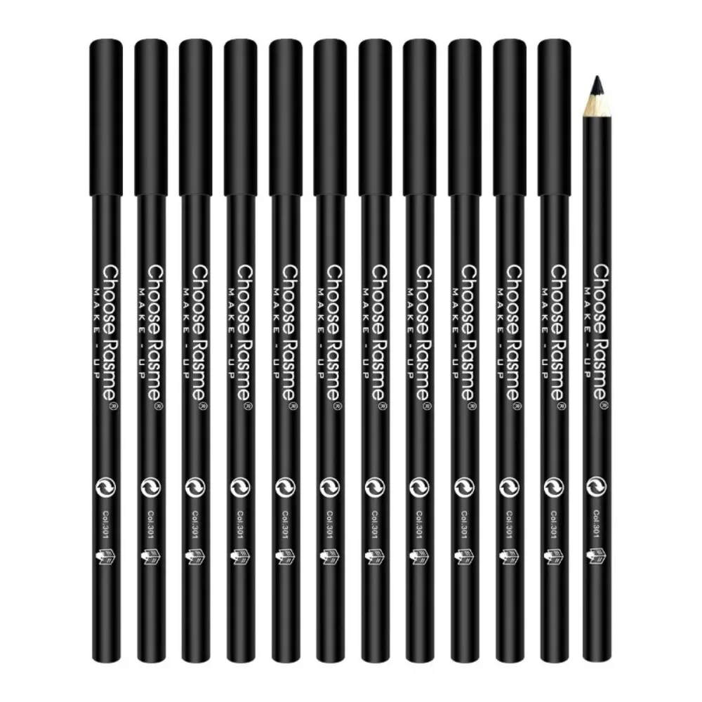 Beginner-Friendly Waterproof Eyeliner Pencil High Pigmented Smooth Texture Long-Lasting Eyebrow Pencil Combined Makeup