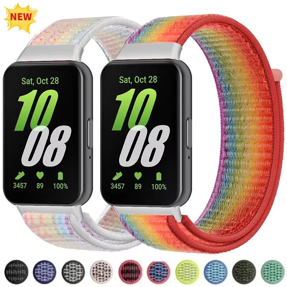 

Official Nylon Loop Strap for Samsung Galaxy Fit 3 Sports Comfortable Lightweight Watchband For Samsung Galaxy Fit 3 Wristband