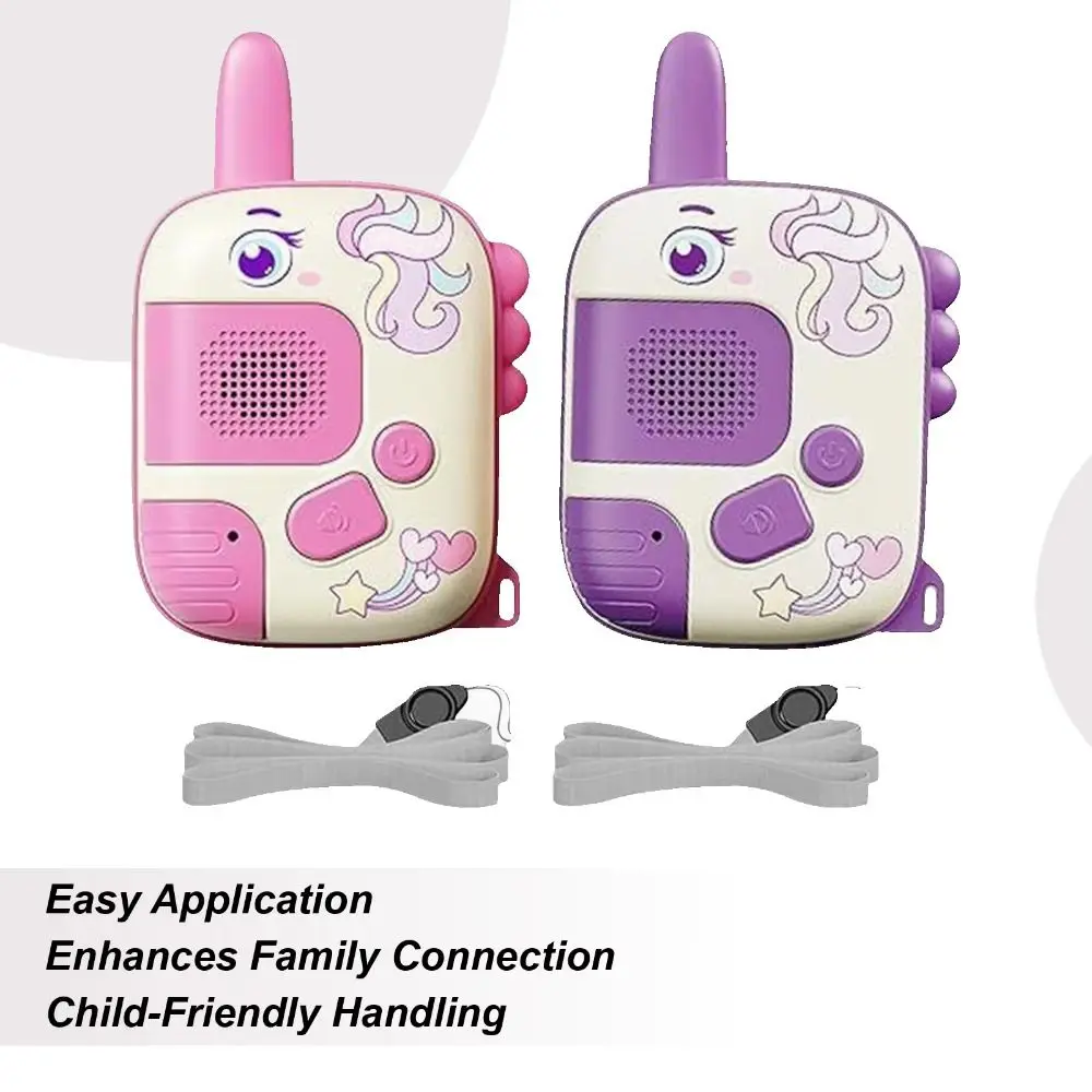 1 par adorável dinossauro crianças walkie talkies wearable cordão um clique chamada dos desenhos animados dinossauro walkie talkies longo alcance