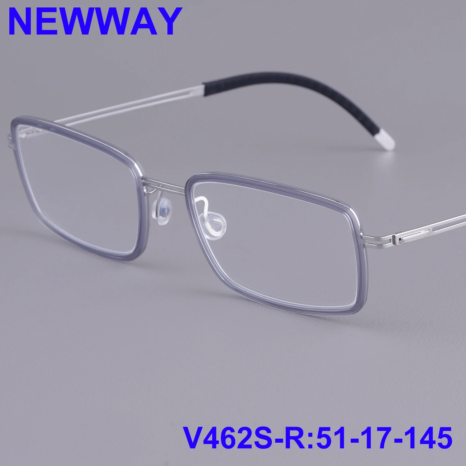 

Новые мужские прямоугольные титановые оправы для очков V462S-R 2026 года: модные, деловые, безвинтовые, ультралегкие, тонкие, стильные очки-гава.