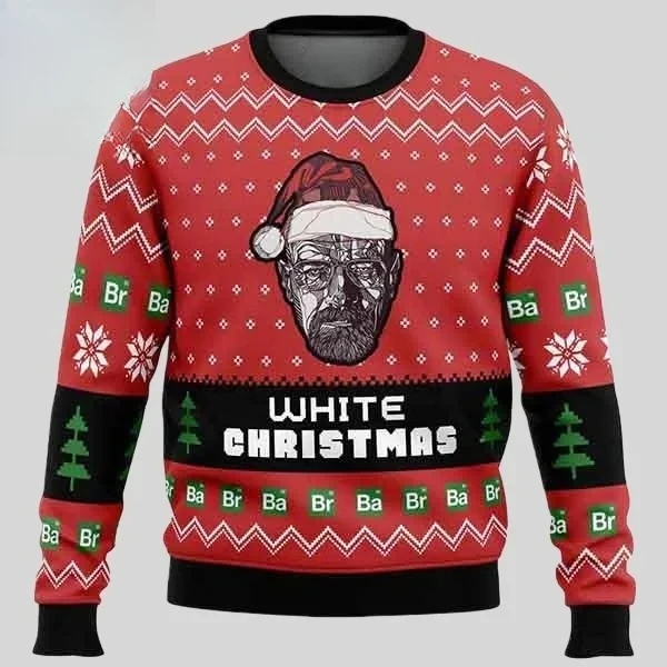 سلسلة أفلام الخريف والشتاء كسر سيئة عيد الميلاد القبيح توب ستريت المتضخم للرجال والنساء ملابس عائلية هوديي برقبة دائرية