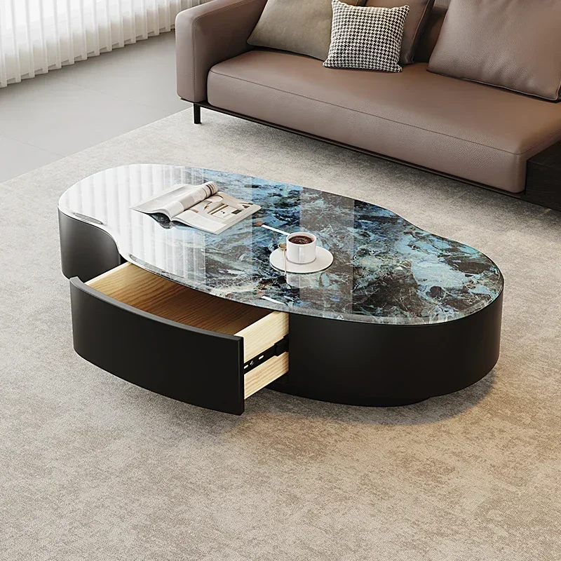 

Unique Aesthetic Coffee Table Luxury Modern Antique Transform Coffee Table Center Dinner Clear Metal Couchtisch Salon Furniture