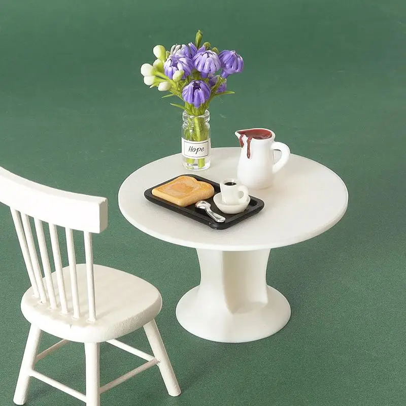 7 pçs cena de mesa simulação micro modelo peças artesanal casa de bonecas em miniatura copo café modelo bandeja decorativa placa acessórios