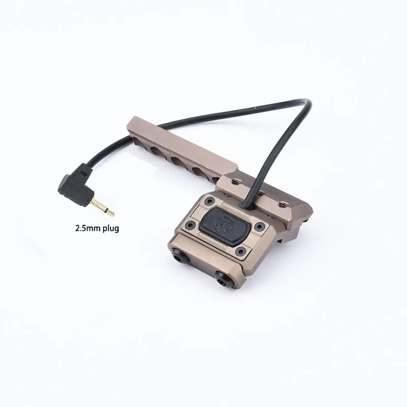 Imagem -05 - Botão Tático Interruptor de Pressão Remoto Mod para Wadsn M300a Lanterna M600c Arma Scout Light Fit 20 mm Rail Airsoft