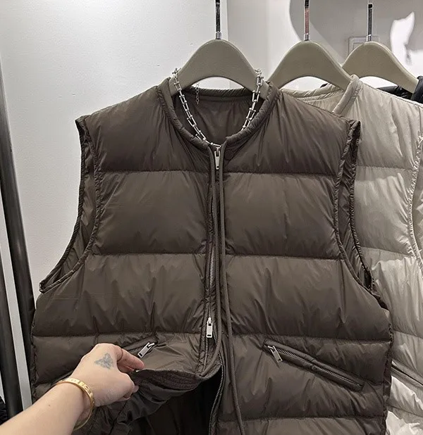 

Жилеты Жилеты Толстые женские двубортные с стулом Осенние вельветовые лацканы с поясом в стиле гранж Университетская уличная одежда Многослойная городская одежда