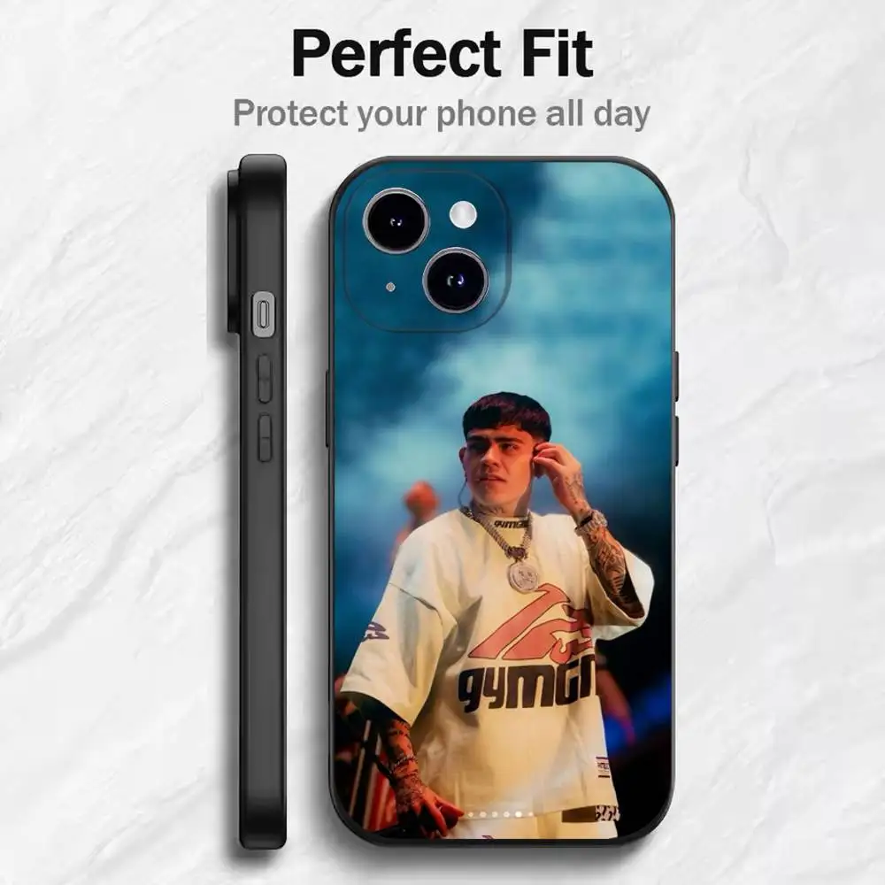 เคสโทรศัพท์มือถือ iPhone รุ่น 17 16 15 14 13 12 11 Mini XS XR X 6S 6 Pro Max Plus สีดำ แบบนิ่ม ลายนักร้อง J-Junior H