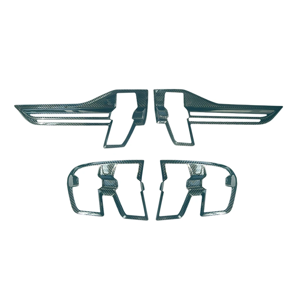 

Car Real Dry Carbon Fiber Rear Taillight Decoration Tail Lamp Cover Accessories For Ford Mustang Mach-E 2021up