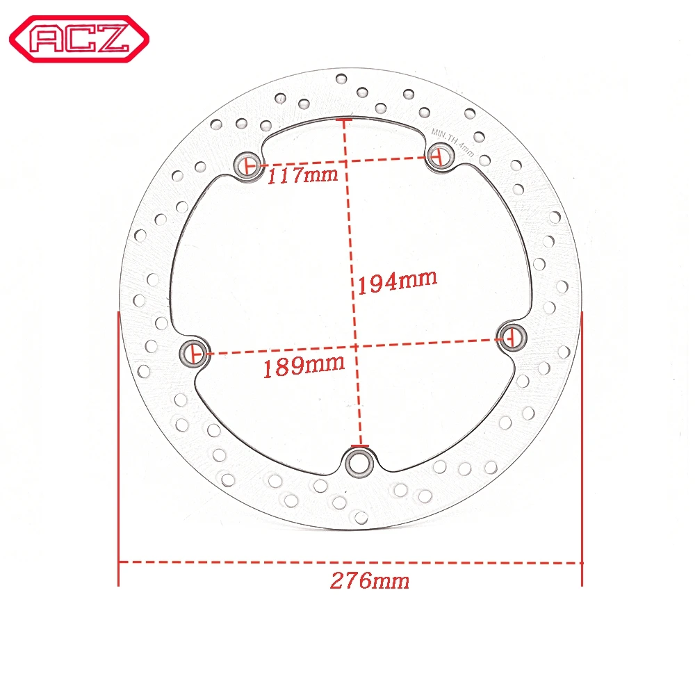 Motorcycle Rear Brakes Discs Rotors for BMW R1100GS R1100R R1100S R1100RT R1150GS Adv R1150R Rockst R1150RS R1150RT R1100 R1150