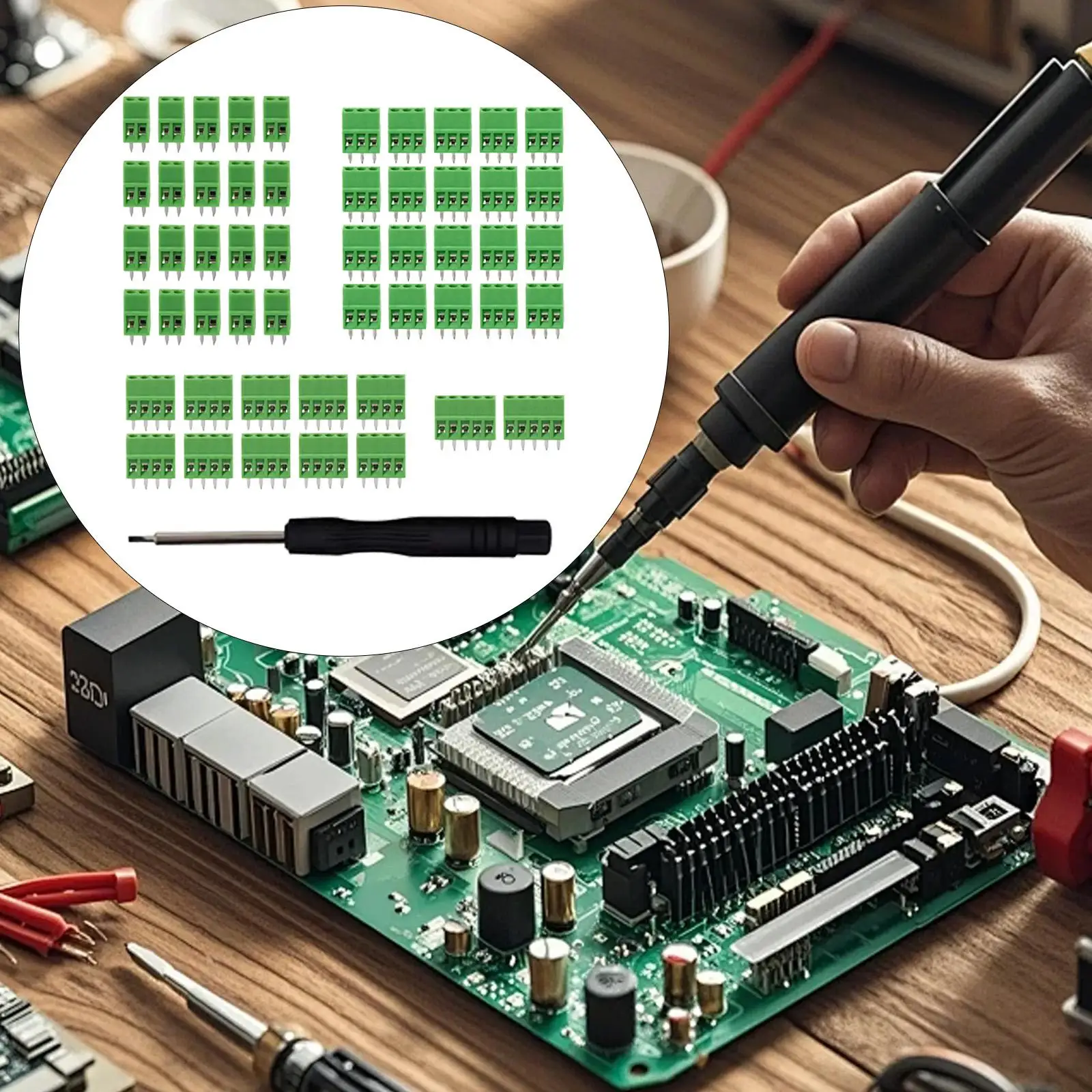 52 Pieces Terminal Block Connector 2.54mm 0.1