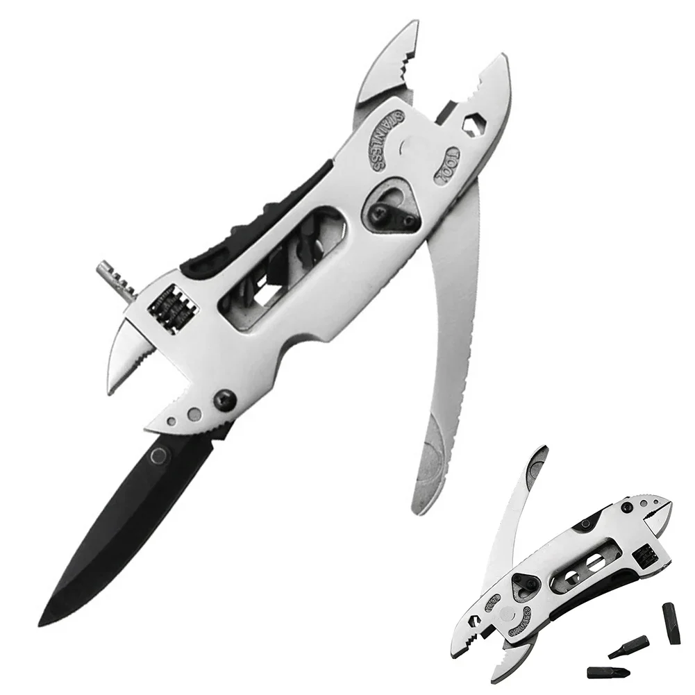 Multitool Pliers Pocket K Nife Screwdriver Set Kit Adjustable Wrench Jaw Spanner Repair Outdoor Camping Survival Multi Tools