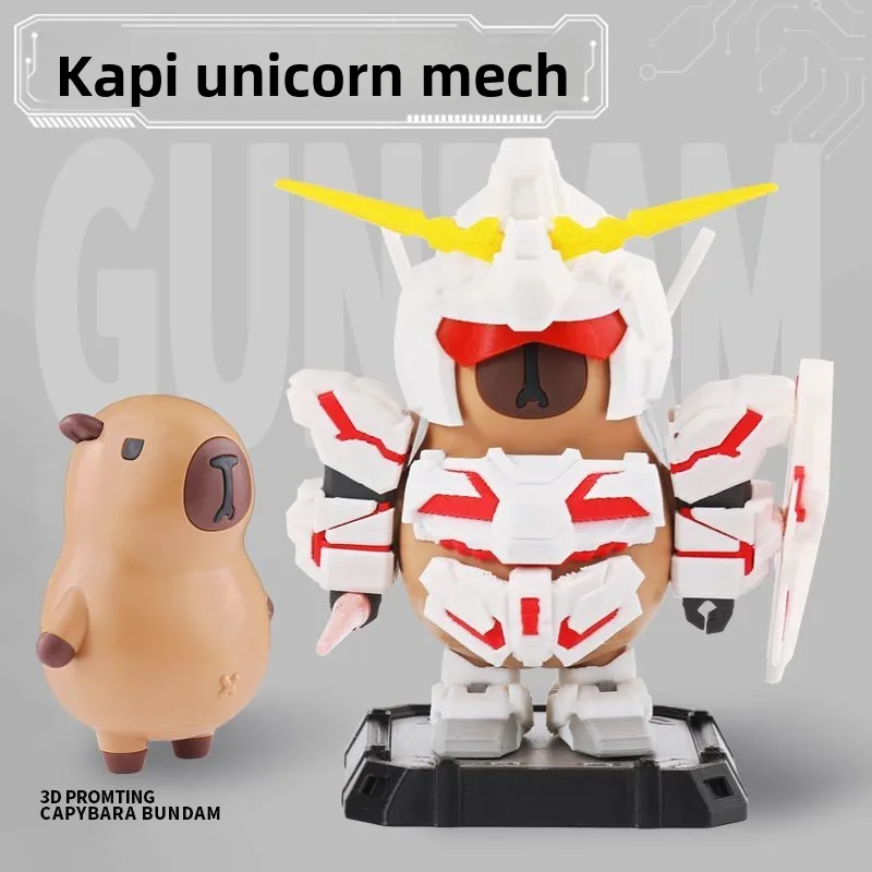 

Hot Sale Capybara Unicorn Mecha Figure Magnetic Assembly Building Toy Desktop Decor Ornament Birthday Gift for Kids Anime Fans
