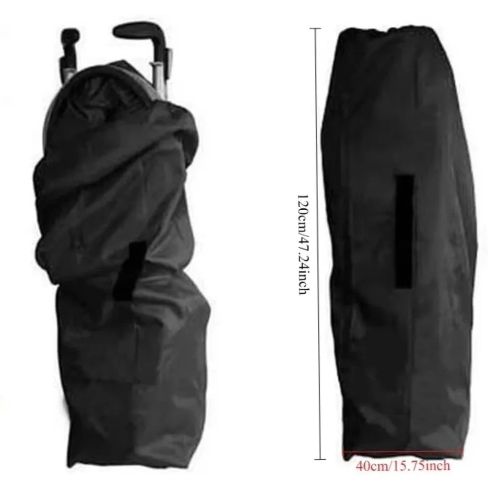 Universal Dustproof Baby Stroller Storage Bag Versatile Travel Walker Pram Cover Black Carts Accessories For Airplane Transport