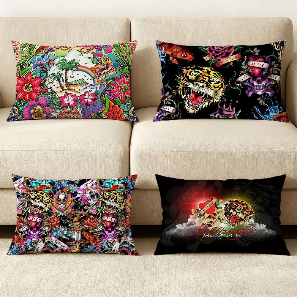 Fashion Love Kills Slowly Ed H-Hardy cushion cover Hit product Sofa living Room Office Rectangle Pillow Home Coffee Shop Bedding
