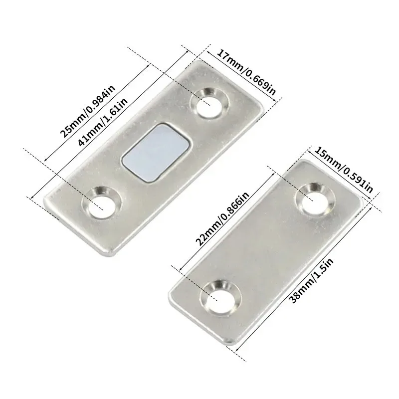 3/6 sets of invisible magnetic cabinet door closers, used for drawers, wardrobe sliding doors, cabinets, refrigerators