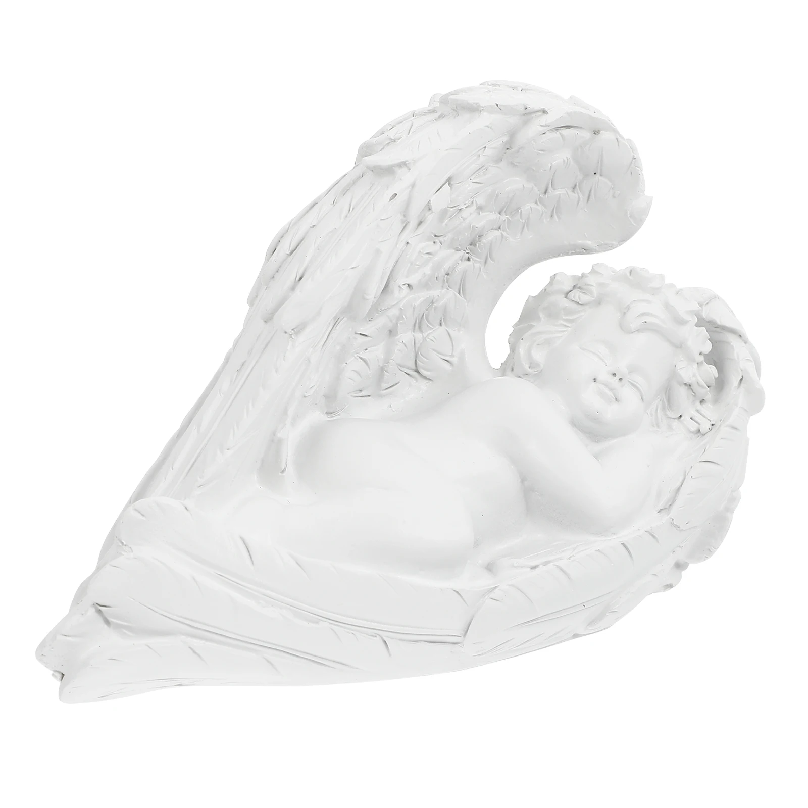 

1Pcs Resin Angel Cupid Statue Elegant Craft Decoration for Study Bedroom Living Room Ornament Angel Cupid Statue
