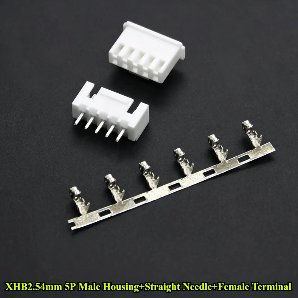 100Sets XHB2.54mm With Lock Buckle 2P/3P/4P/5P/6P/7P/8P/9P/10P/11P/12P Male Housing+Straight Needle+Female Terminal Connector
