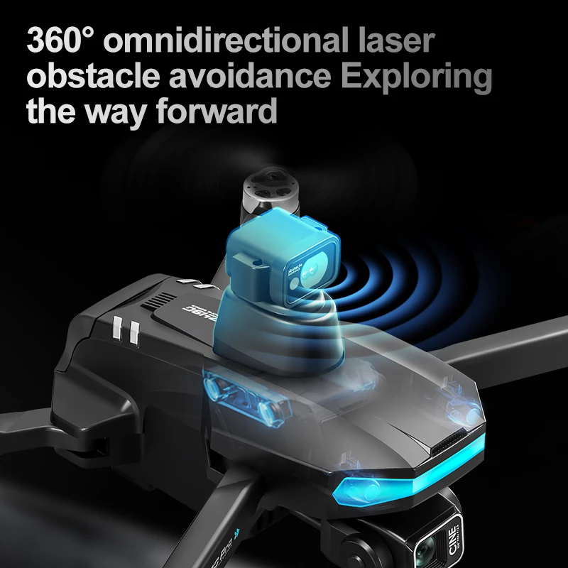 Nieuwe A20 PRO GPS Drone Cam 5KM 4K Professionele HD Dubbele Camera 3-As Gimbal 360 °   Borstelloze quadcopterdrones voor het vermijden van obstakels