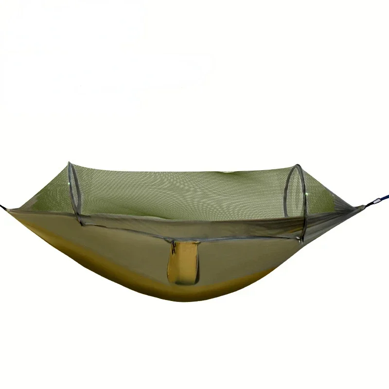 

*Outdoor Camping Waterproof Durable Leisure Portable Mosquito Net Hammock with Awning Sun Protection Lightweight Hammock Swing