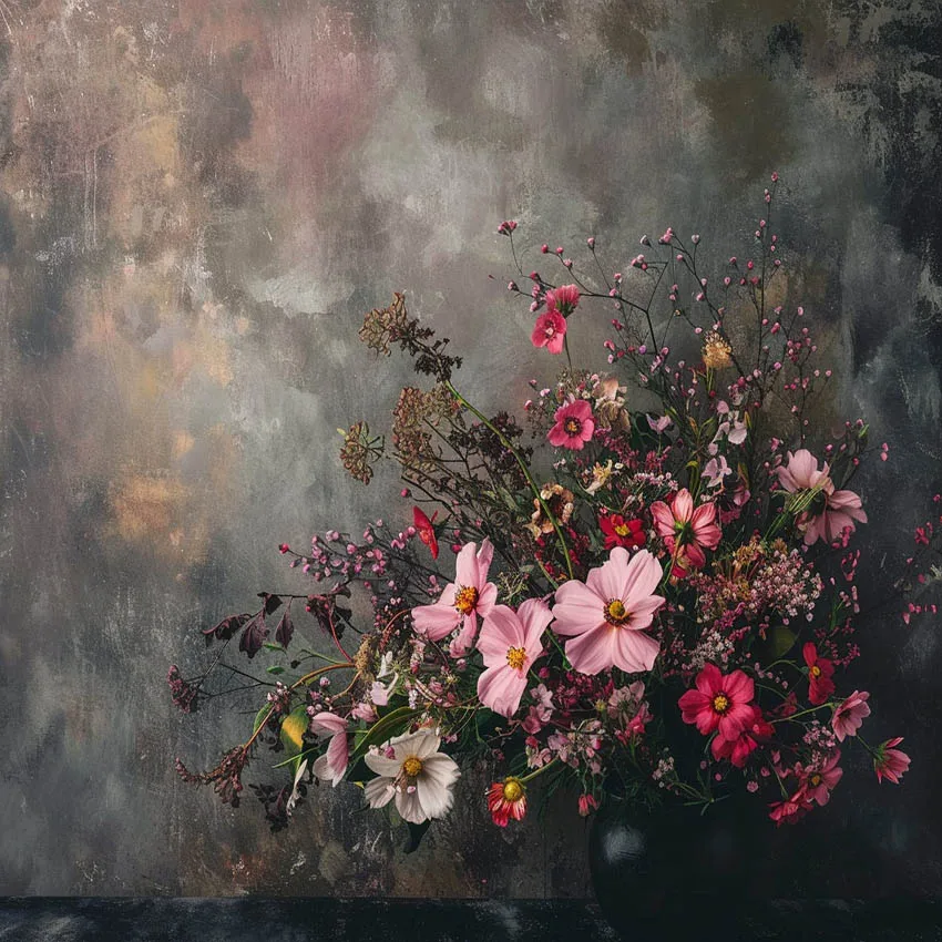 Mehofond Photography Background Painting Texture Floral Adult Birthday Wedding Maternity Portrait Decor Backdrop Photo Studio