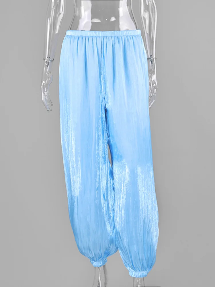 Pantalon long soyeux élégant et luxueux pour femme Tsiisd Fashion, idéal pour le bureau, les soirées, les mariages et les galas – Nouvelle collection 2026
