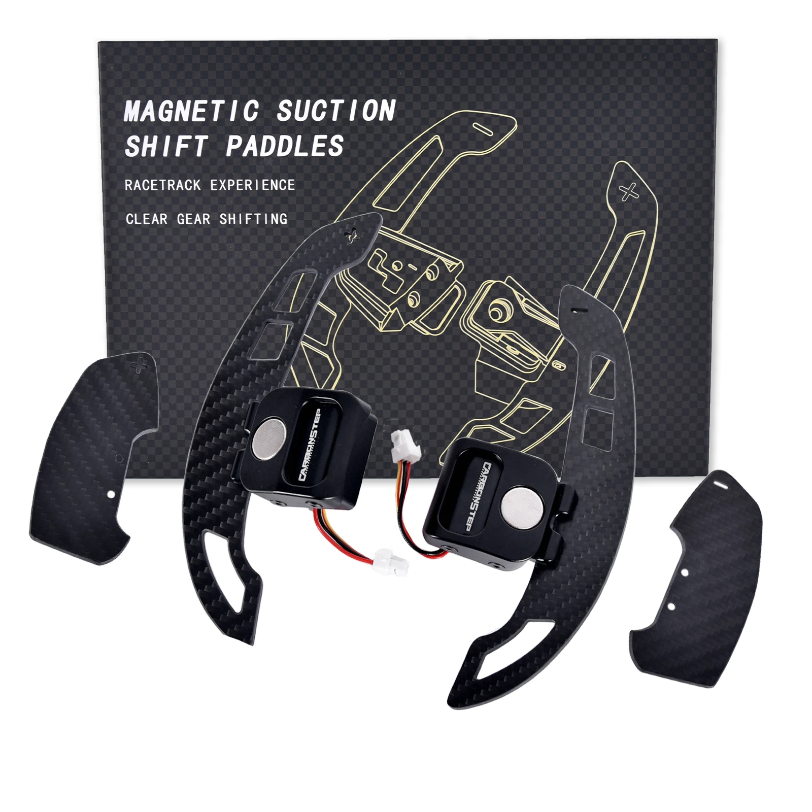 

Magnetic Steering Wheel Carbon Fiber Paddle Shifter for Audi C8 A6 A7 S6 S7 RS6 RS7 2018-2024