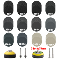 3inch Wet Dry Sanding Discs Hook And Loop 75mm Silicon Carbide Sandpaper Sander Disks 80grit-5000grit