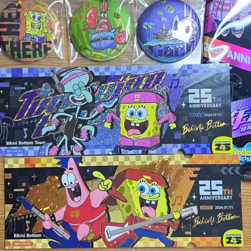 Karta laserowa Kayou Spongebob Squarepants - Rocznica Szczęśliwego Wyjazdu, pierwsza seria, oryginalna karta kolekcjonerska do gry