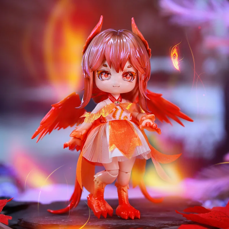 

Maytree Trendy Blind Box Toy Collectible Doll Girl Figure Monster Record BJD Joint GSC Display Toy For Children And Adults