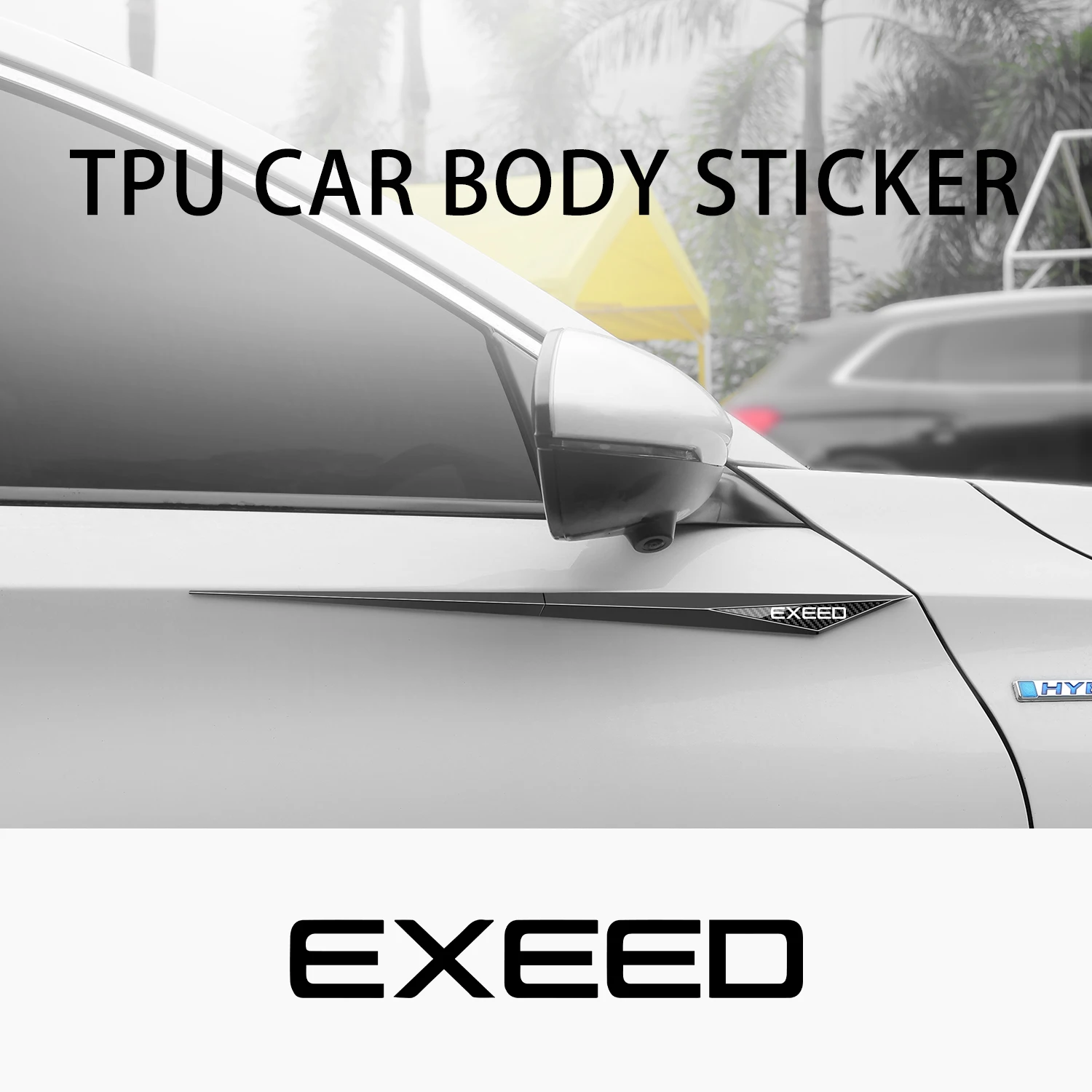 2pcs Car Body Tuning Exterior Decorative TPU Sticker For Chery Exeed TXL TX VX LX RX 2021 2022 2023 Accessories