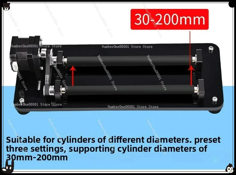 Engraving machine rotating roller platform, laser engraving machine accessories, cylindrical  can thermos cup engraving