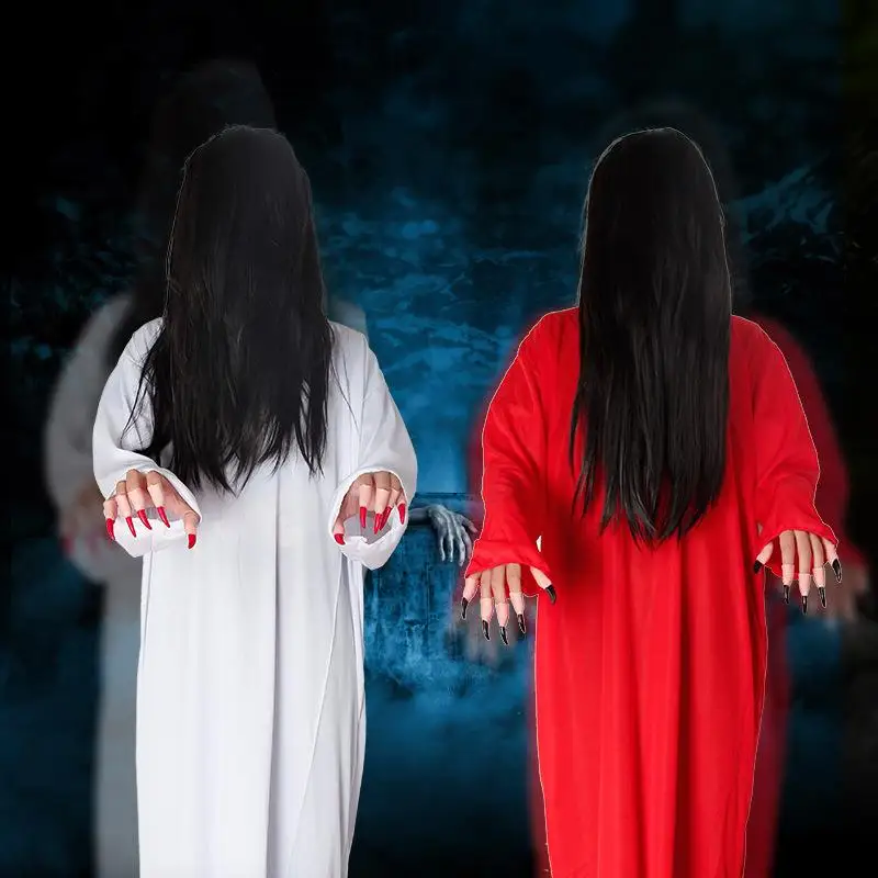 

loween Scary White And Red Adult Women's Costume Traditional Chinese Stage Performance Clothing Brand Unbranded Season 202...
