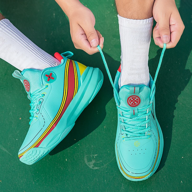 Basketbalschoenen voor heren Ademende demping Antislip Draagbare hardloopschoenen Gymtraining Atletische basketbalsneakers voor dames