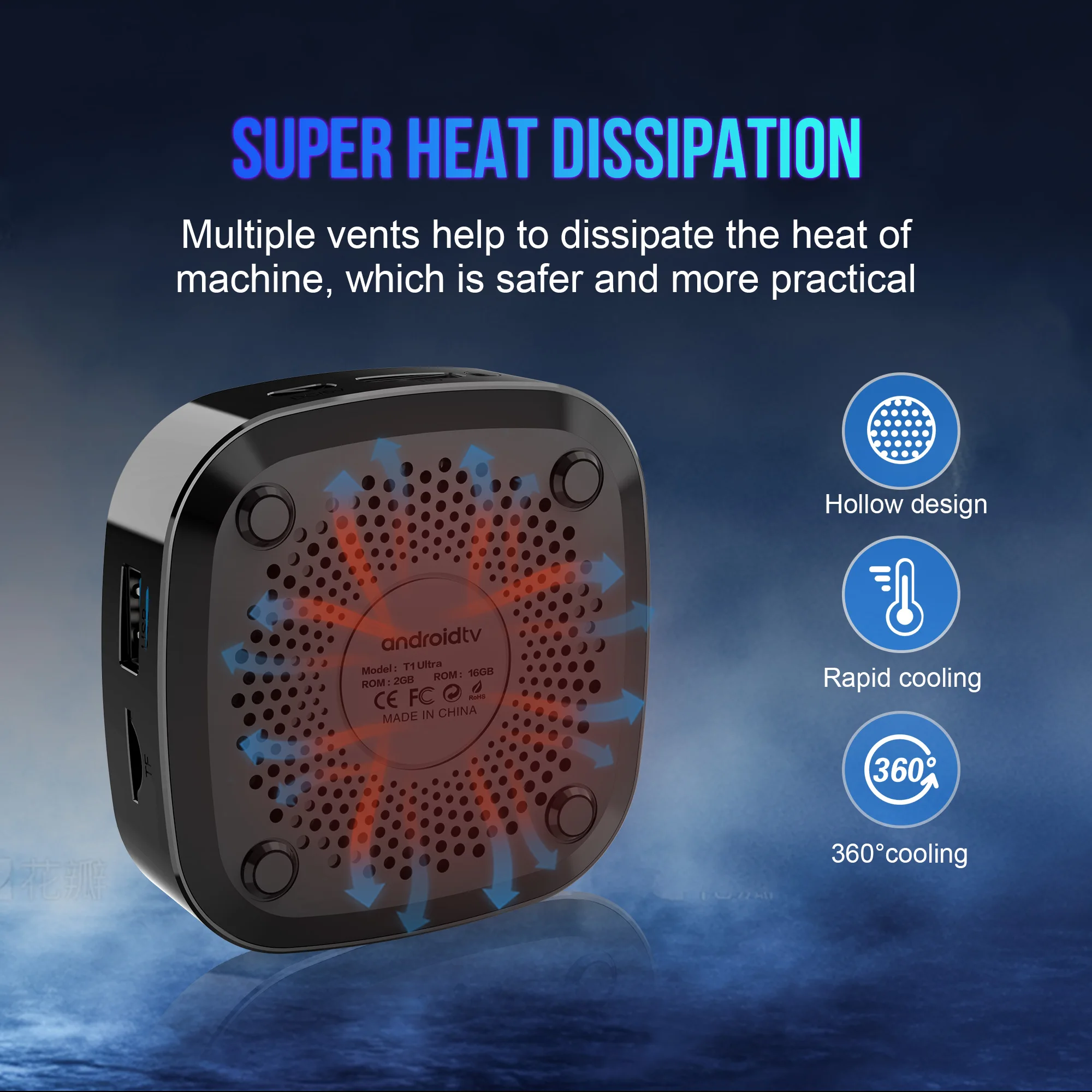 Smart TV Box Android 14 TV Box RK3518 Quad Core Streaming Box 8K Ultra HD Mediaspeler Set Top Box Wifi6 BT5.4 Android TV Box