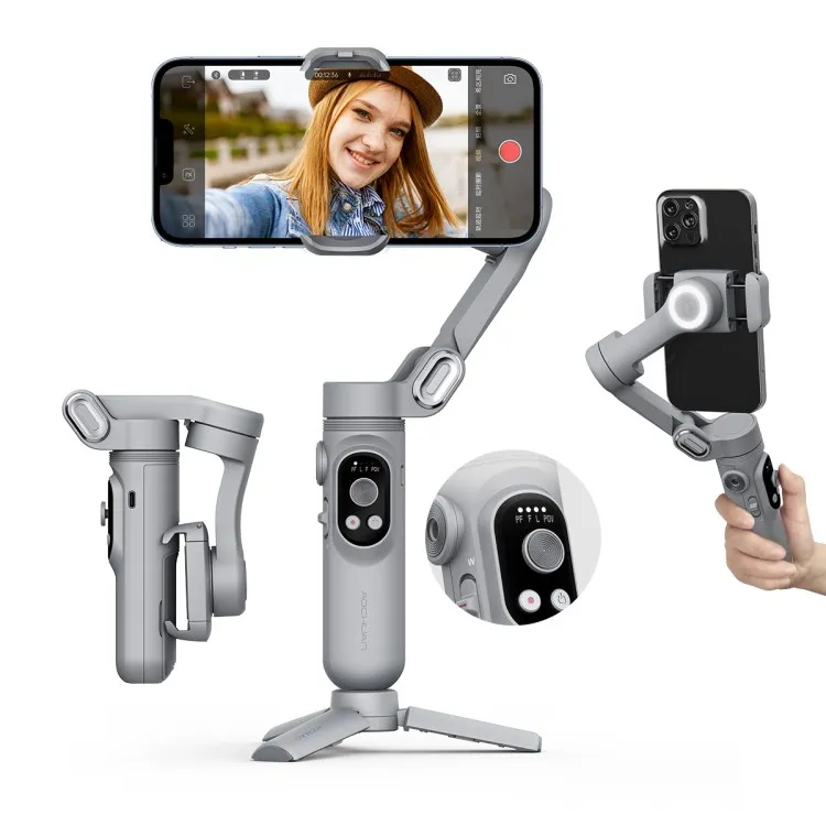 

3 Axis Smartphone Stabilizer Handheld Gimbal Stabilizer Portable Tripod Mobile Phone Holder Tripod Selfie Stick for Photography