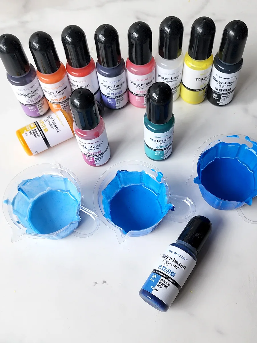 Gypsum Cement Coloring Aqueous Pigment For 10ml Gypsum Powder Color Concentrate Cement Plaster Mold Decoration Handmade
