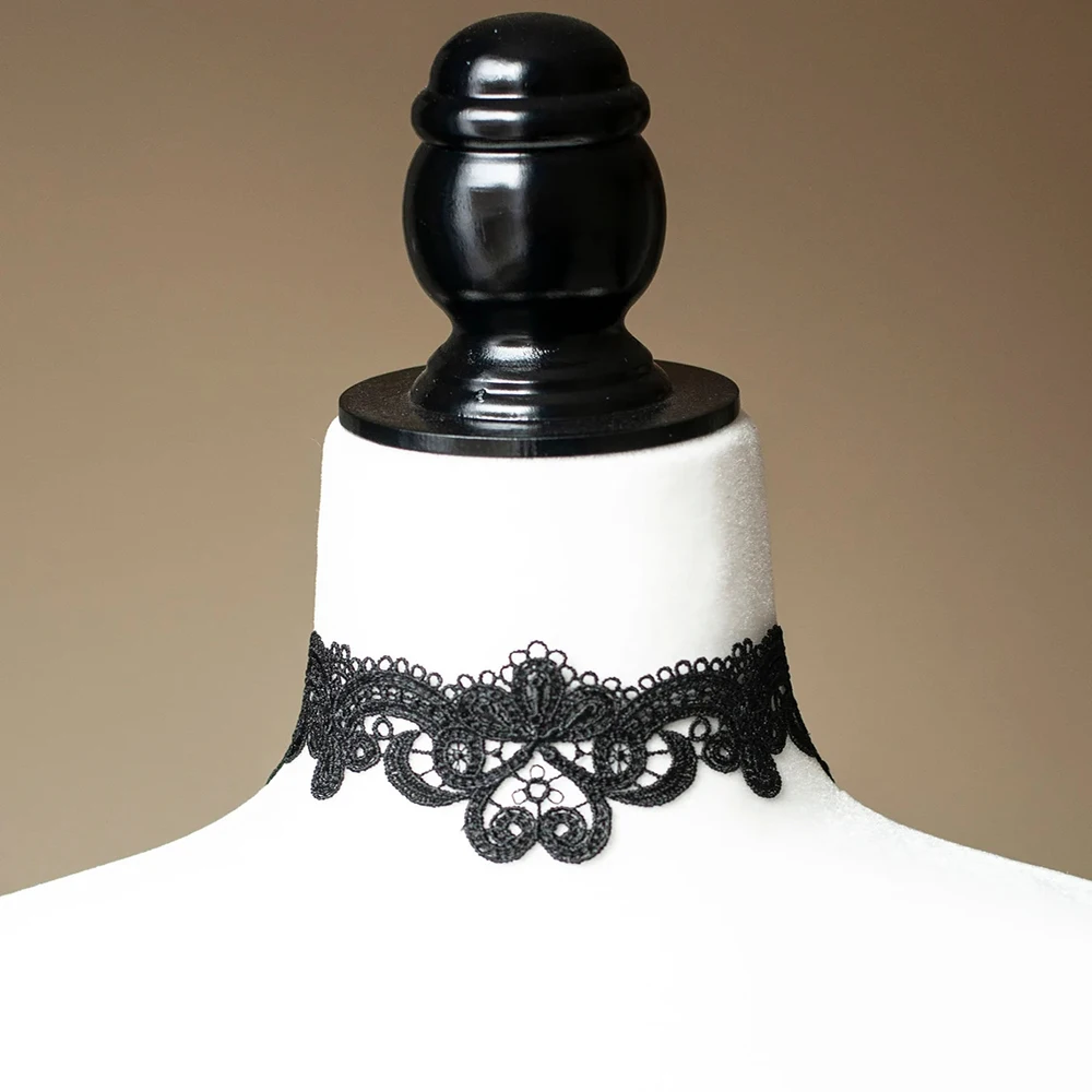 Summer Bohemia 2023 New Sexy Black Lace Choker For Woman Vintage Wedding Sparkling Choker Clavicle Chain