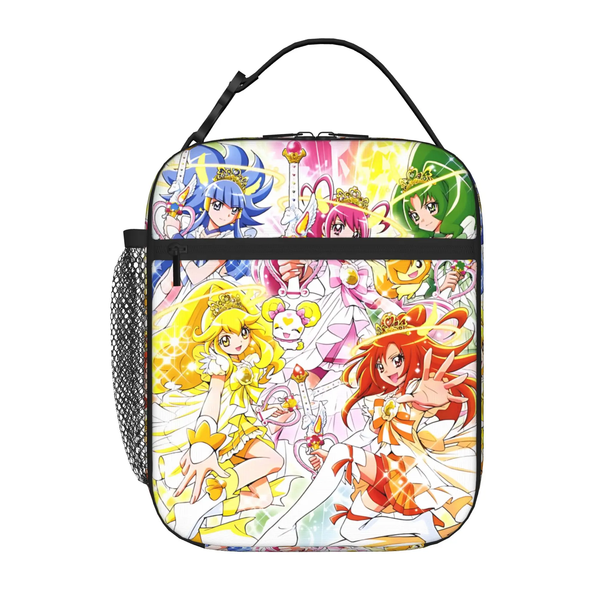1 Piece For Students Food Container Fist Portable Pocket Pretty Cure Series Zipper Closure Aluminum Foil Food Pouch For Travel
