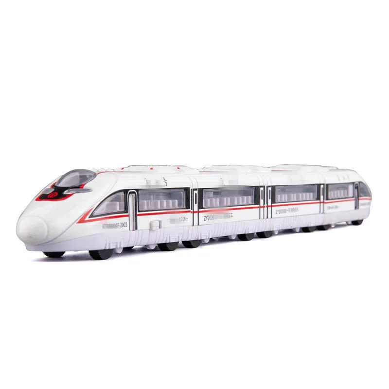 Zestaw modelu kolejki magnetycznej 1:60 ze stopu, otwierane drzwi, przesuwne, czteroczęściowy, zabawki edukacyjne na sprzedaż.