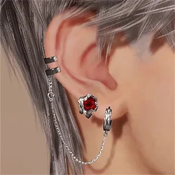 Sylus Same Style Ear Clip Man Sliver Color Chain Earring Woman Love and Deepspace Game Goods Cosplay Jewelry Fashion Accesorios