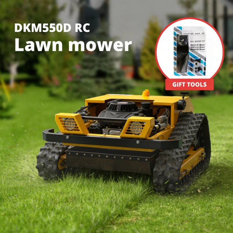 

Customized RC robot Lawn Mower with 5KM/H Speed, 224cc Engine, Smart Remote Start & Emergency Stop Function Robot mower home